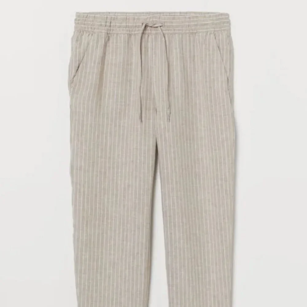 ☀️H&M striped linen Pants☀️